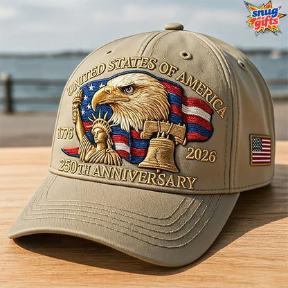 United States 250th Anniversary Eagle Patriotic Baseball Cap