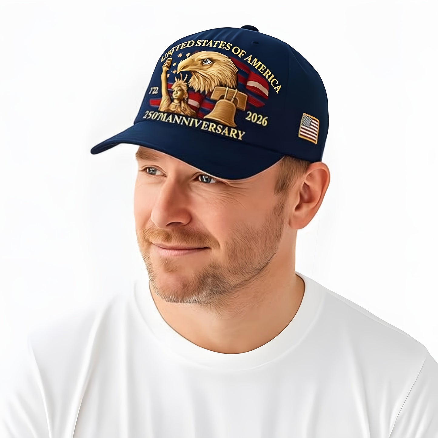 United States 250th Anniversary Eagle Patriotic Baseball Cap