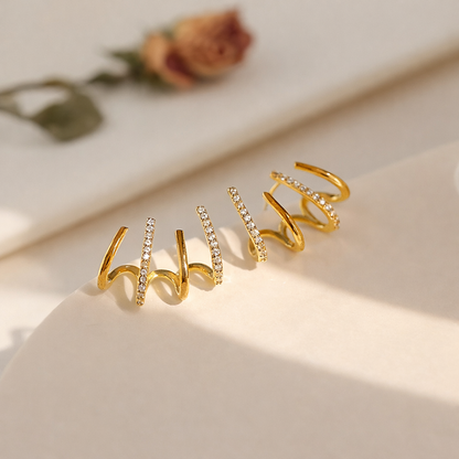 Spiral Ear Cuff Earrings