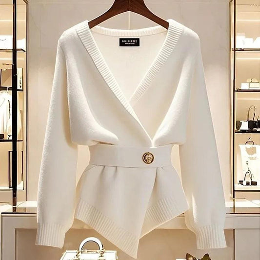 Vintage Long Sleeve Plain Cardigan