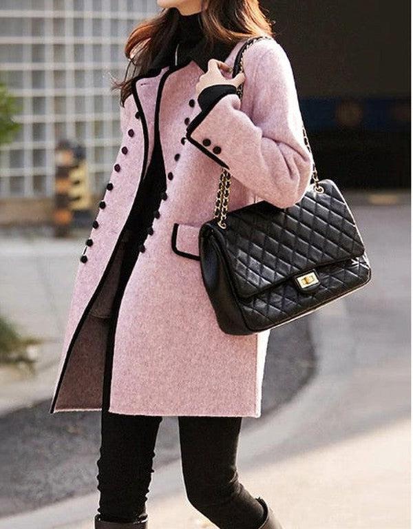 Distinctive Long Sleeve Collared Outerwear